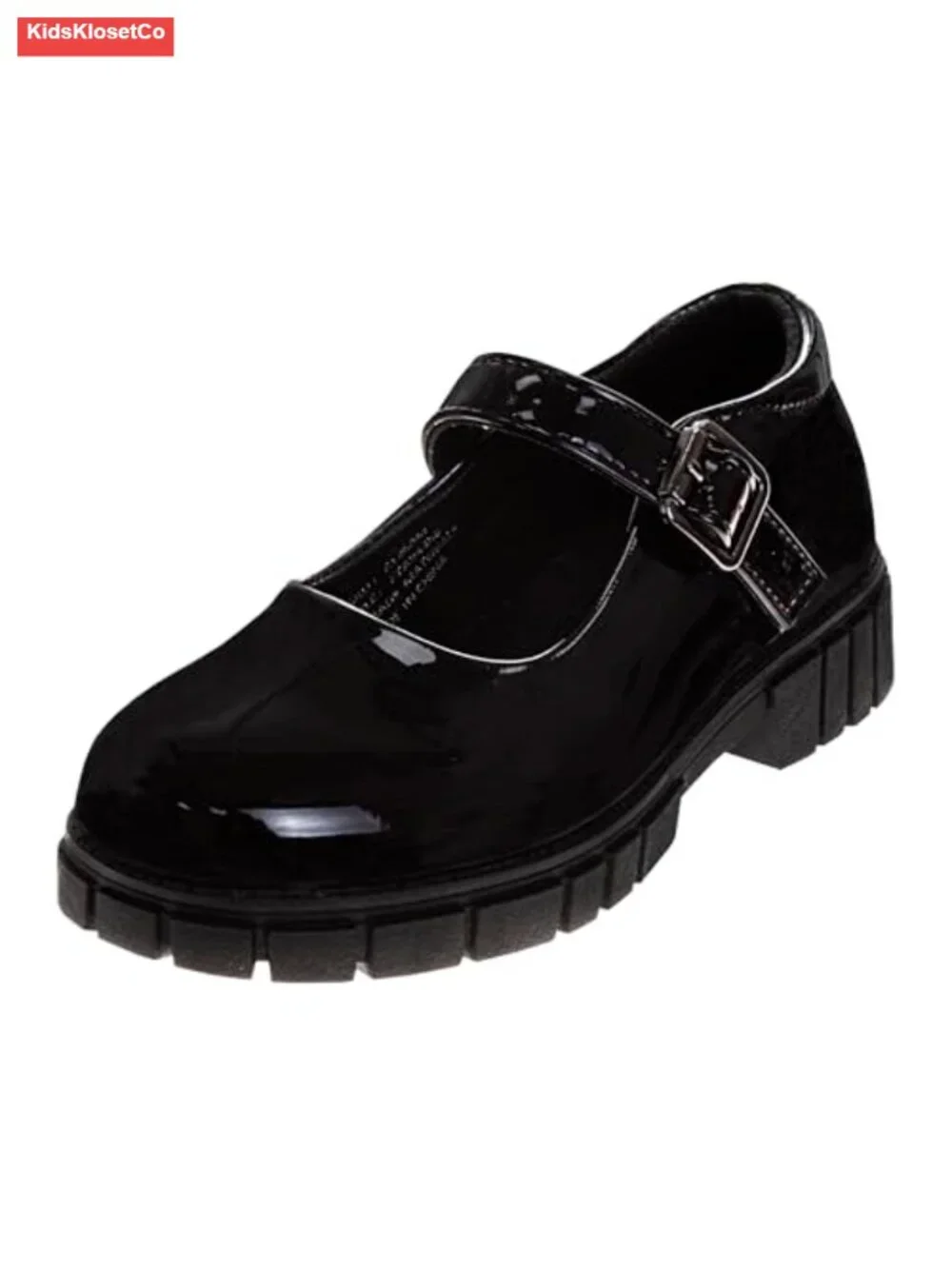Girls Round Toe Mary Jane School Shoes Faux Leather Buckle